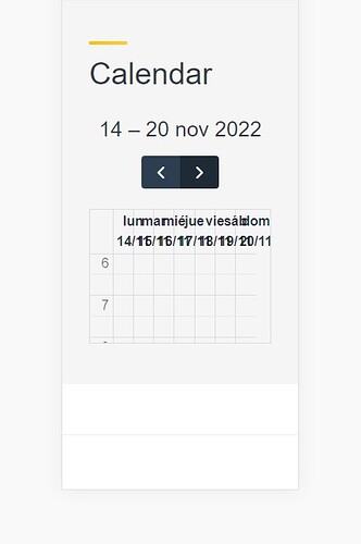 calendario vista movil