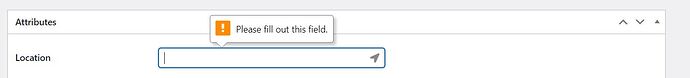 Location attribute not going away