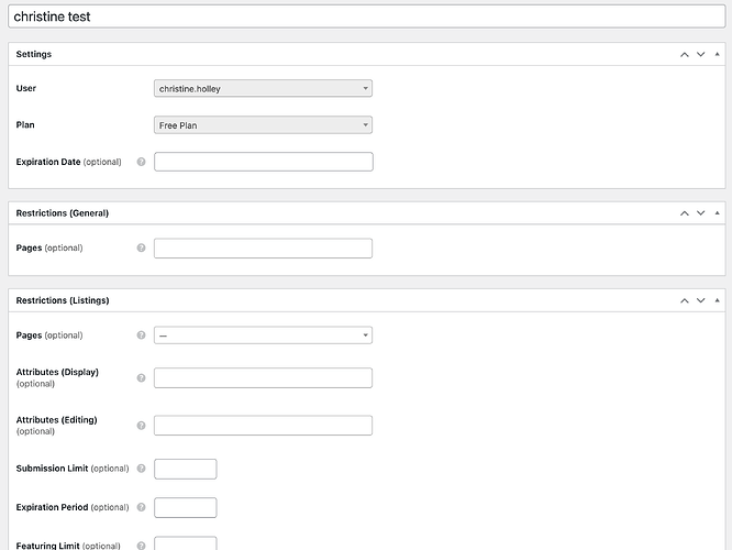 this one is the manually added one after clicking free plan and save.