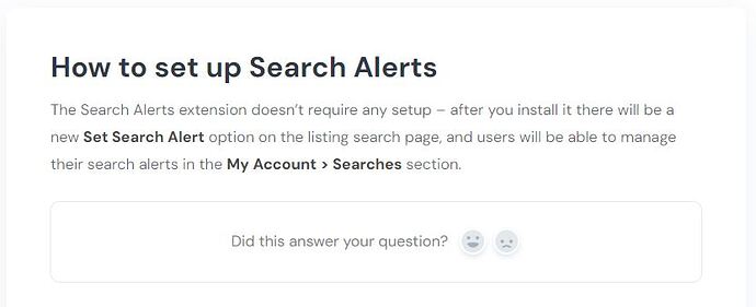 My Account-searches