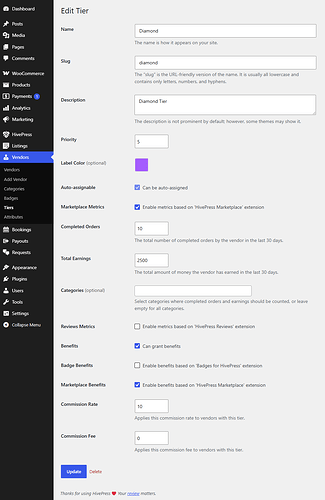 7. Tier Example 2