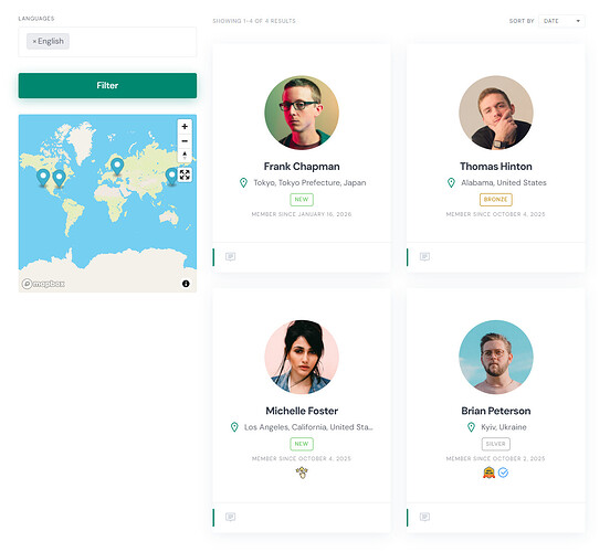 1. Vendors View Page