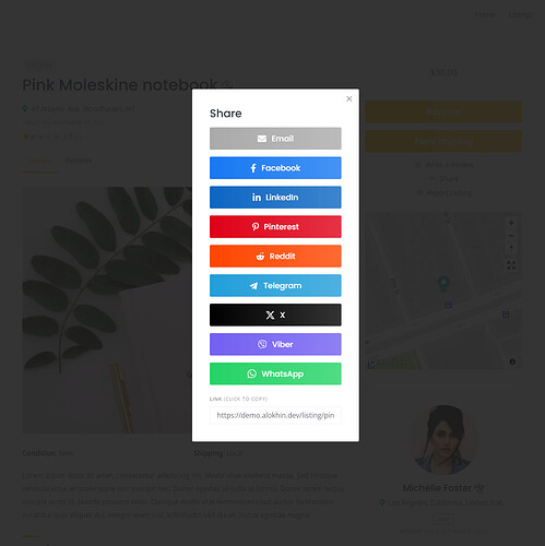 1. Share Modal