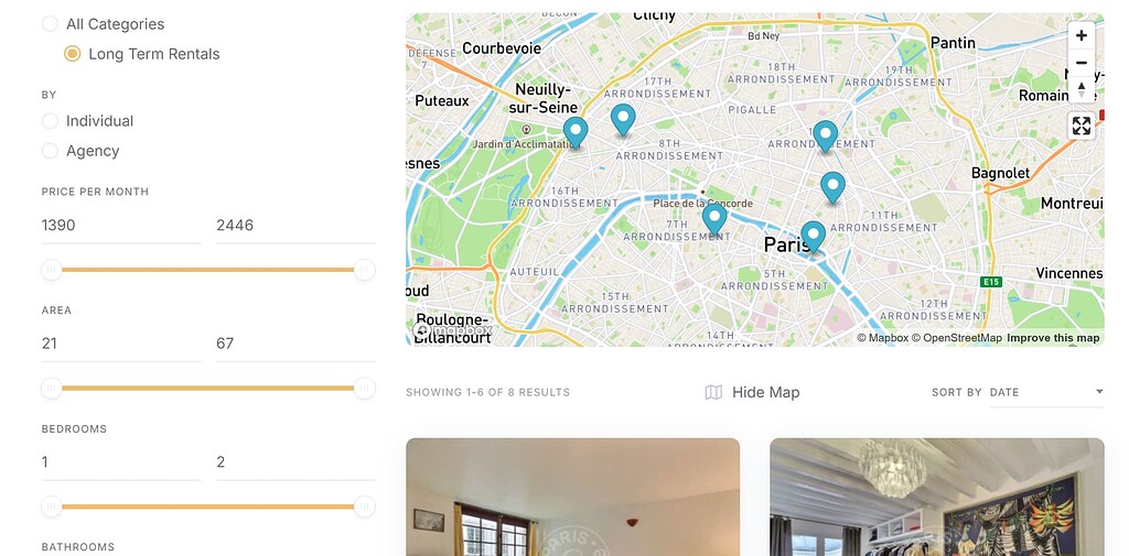 Map shows only 6 properties per page - Geolocation - HivePress Community
