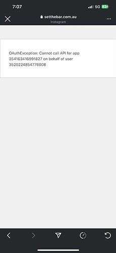 OAUTH Error FB