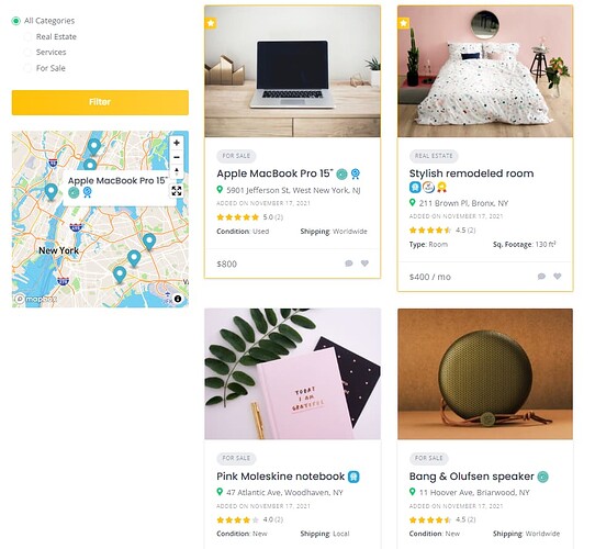 4. Listings Badges View