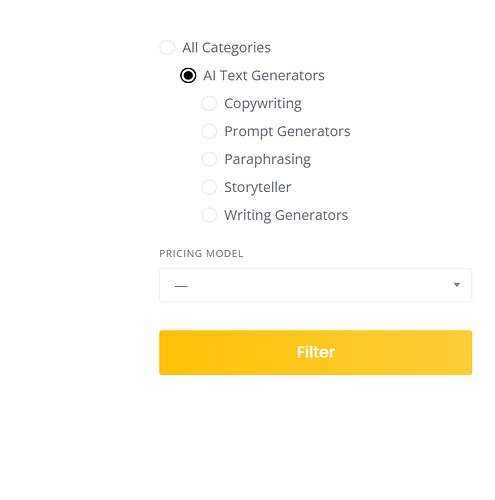 category filter