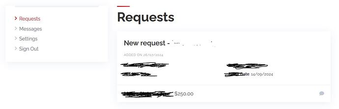 Mark requests as an offer received