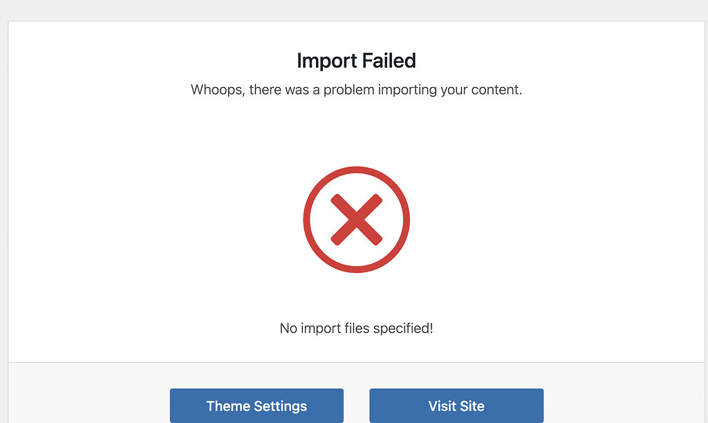 Import Files Error Import Demo Content Fail - No import files specified - ListingHive ...
